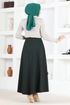 Zippered Skirt MSL8170 Emerald - Thumbnail