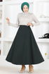 Zippered Skirt MSL8170 Emerald - Thumbnail